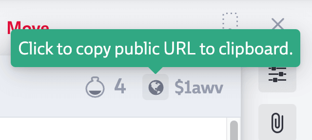 Quickly get the URL to your open deck