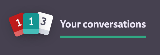Click on this button to see all your Codecks conversations