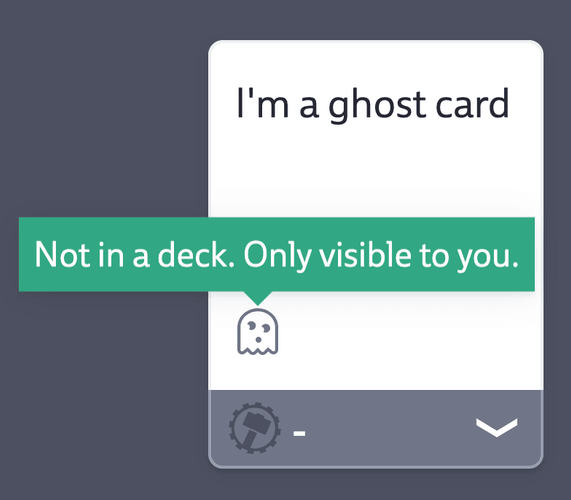 Ghost Card